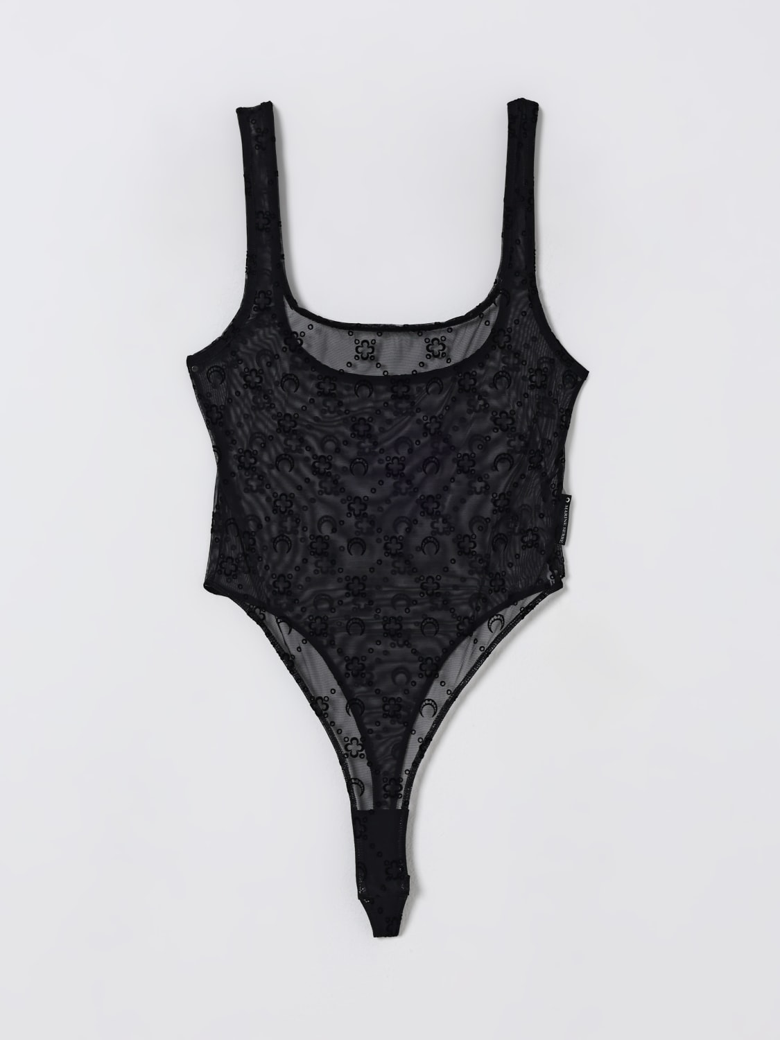MARINE SERRE TOP: Body mujer Marine Serre, Negro - Img 2