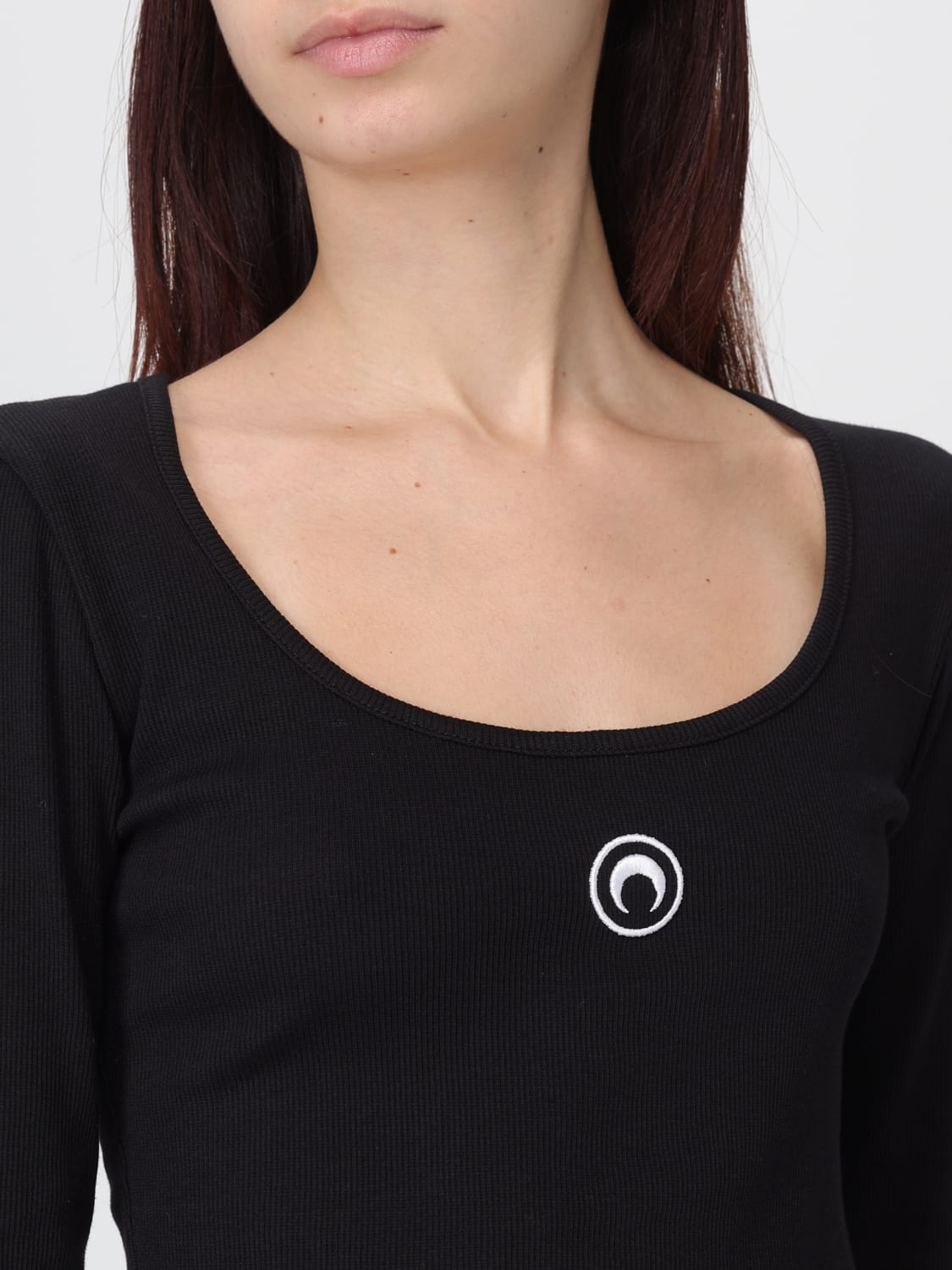 MARINE SERRE T-SHIRT: Top woman Marine Serre, Black - Img 5