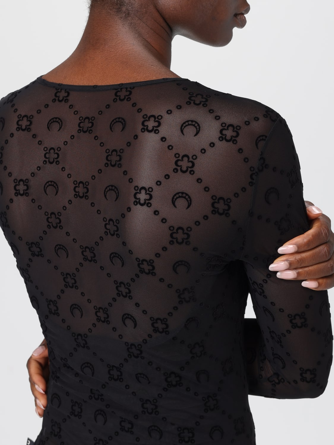 MARINE SERRE VESTIDO: Vestido mujer Marine Serre, Negro - Img 5