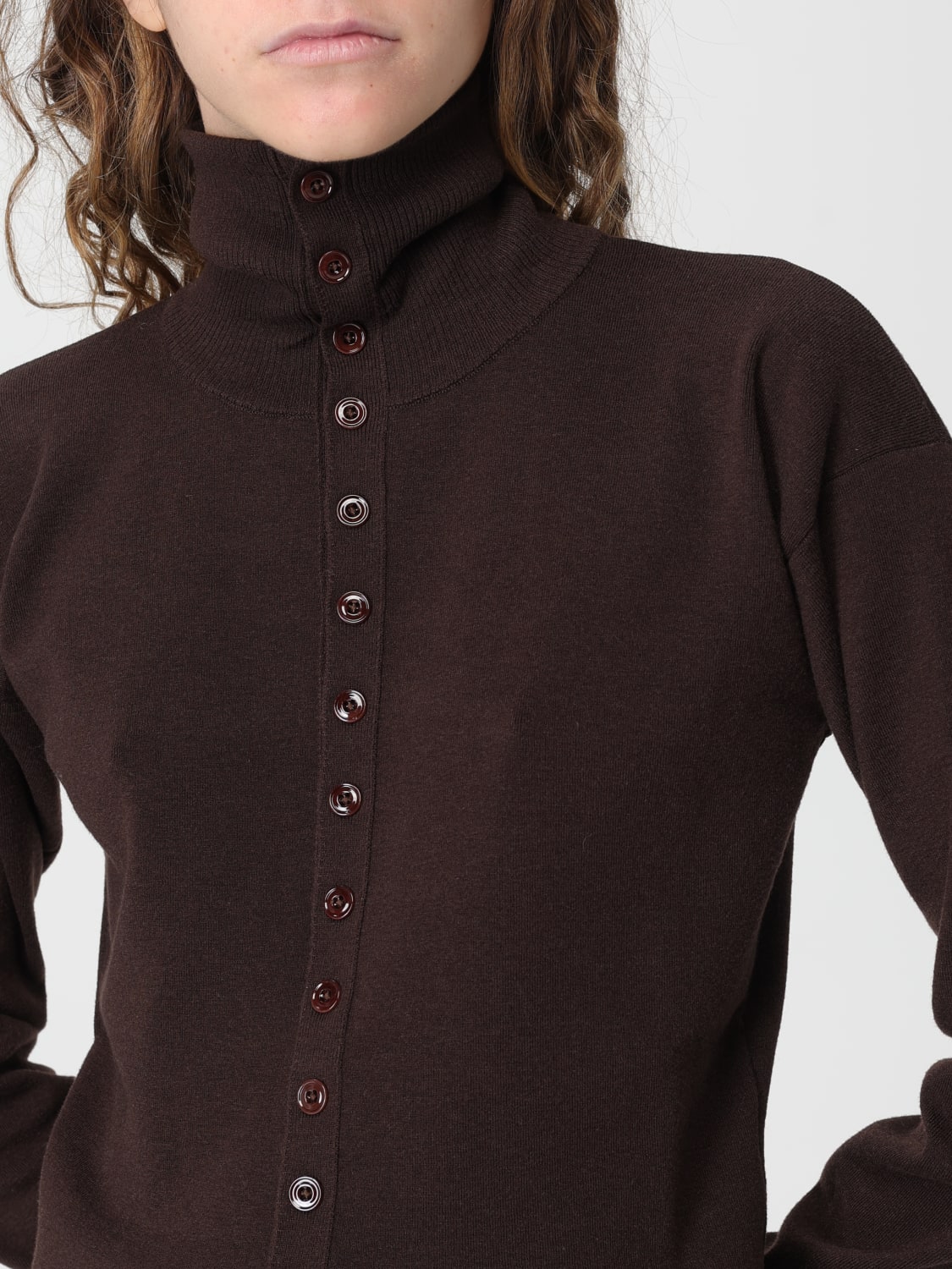 LEMAIRE PULLOVER: Strickjacke damen Lemaire, Violett - Img 3