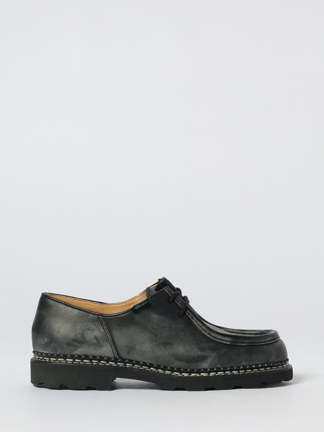 PARABOOT SCARPE STRINGATE: Derby Michael Paraboot in pelle used , Nero - Img 1