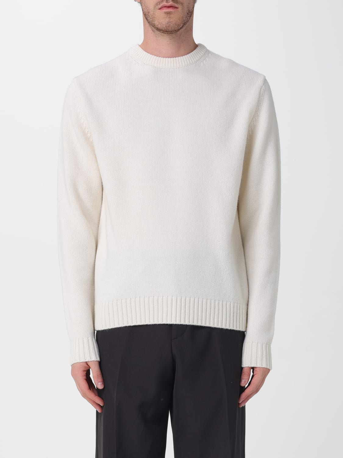 ASPESI PULLOVER: Pullover herren Aspesi, Weiß - Img 1