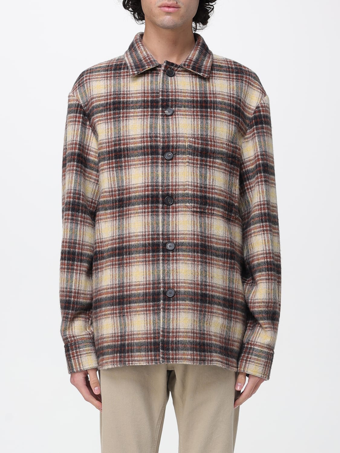 DOPPIAA 外套: 外套 男士 Doppiaa, 奶油色 - Img 1