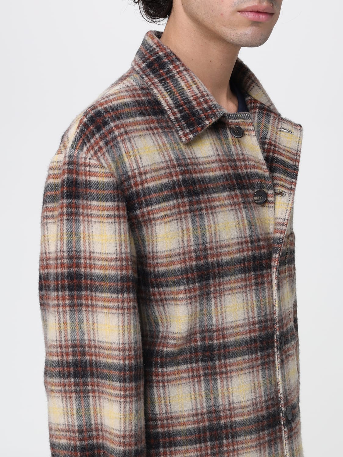 DOPPIAA 外套: 外套 男士 Doppiaa, 奶油色 - Img 4