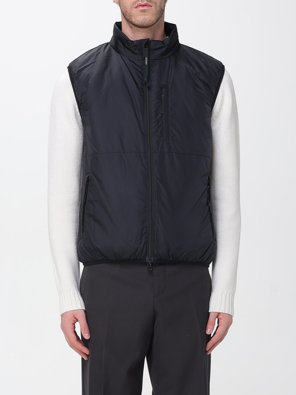 ASPESI SUIT VEST: Jacket men Aspesi, Black - Img 1