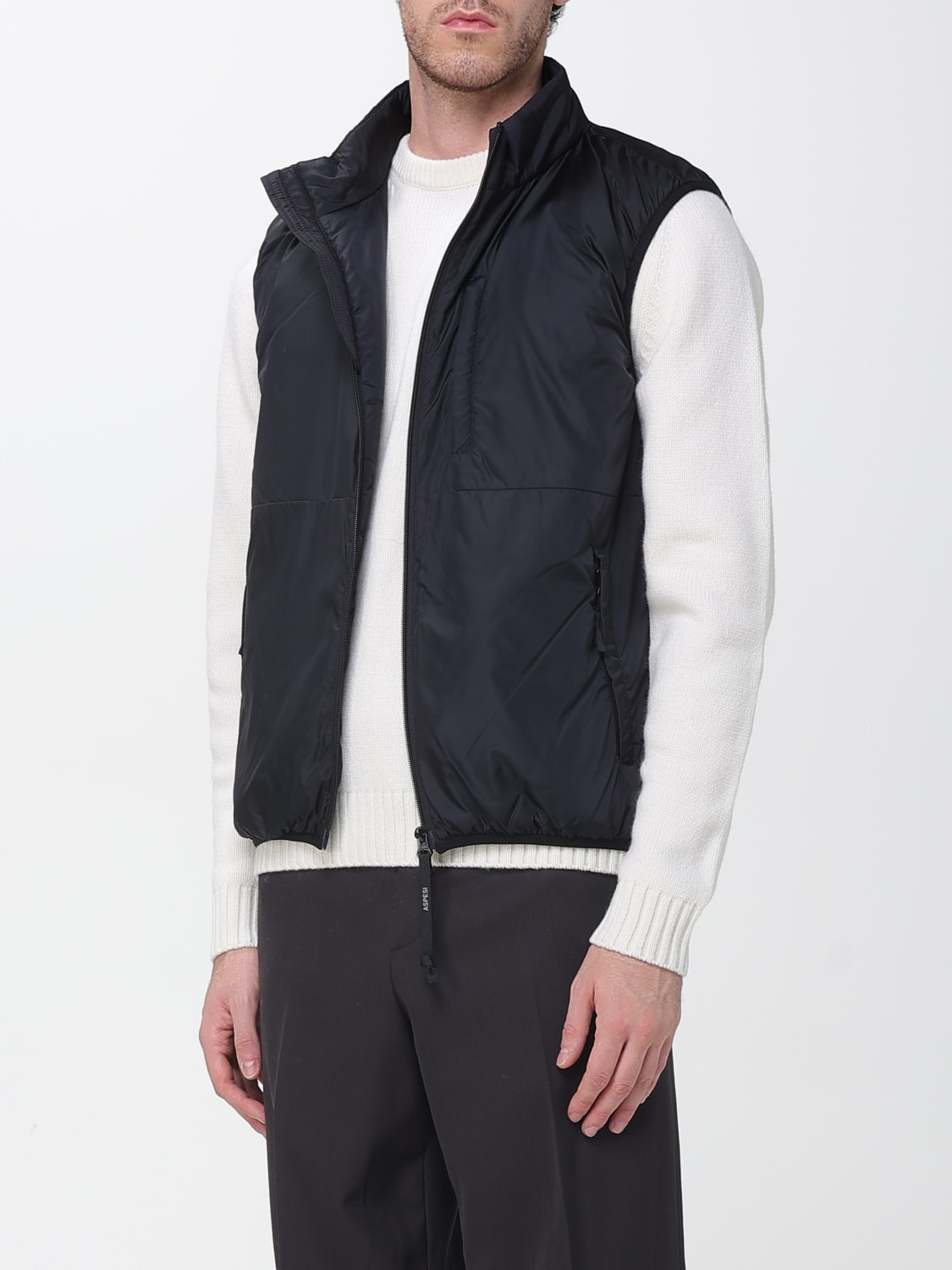 ASPESI SUIT VEST: Jacket men Aspesi, Black - Img 3