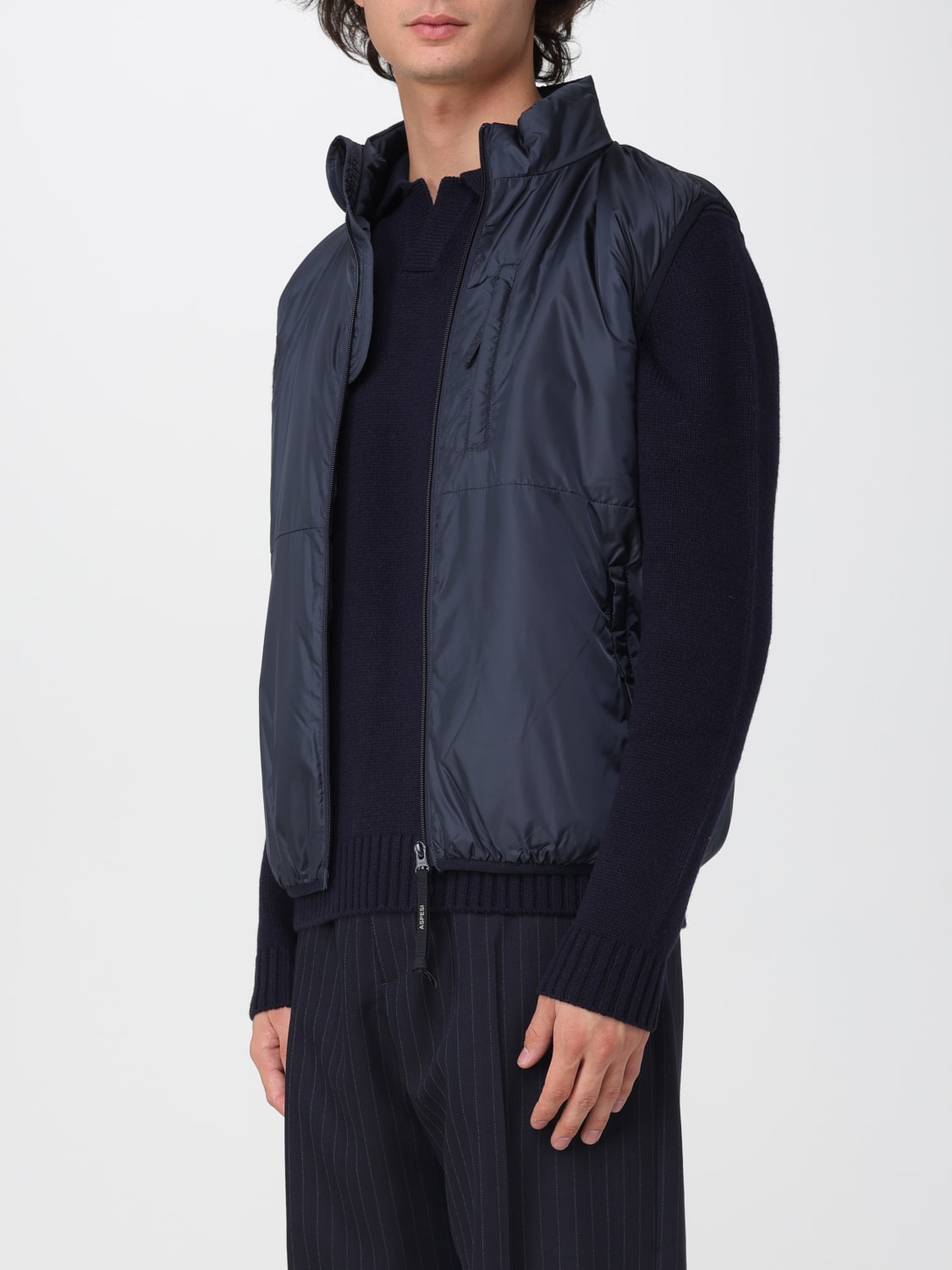 ASPESI 西装马甲: 外套 男士 Aspesi, 蓝色 - Img 3