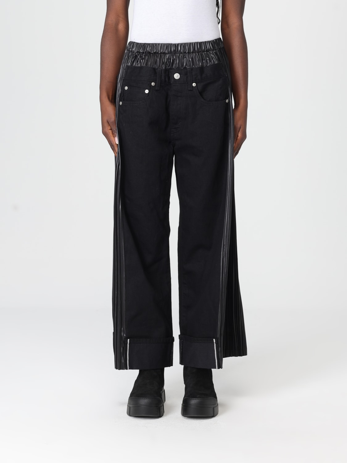 JUNYA WATANABE PANTS: Pants woman Junya Watanabe, Black - Img 1