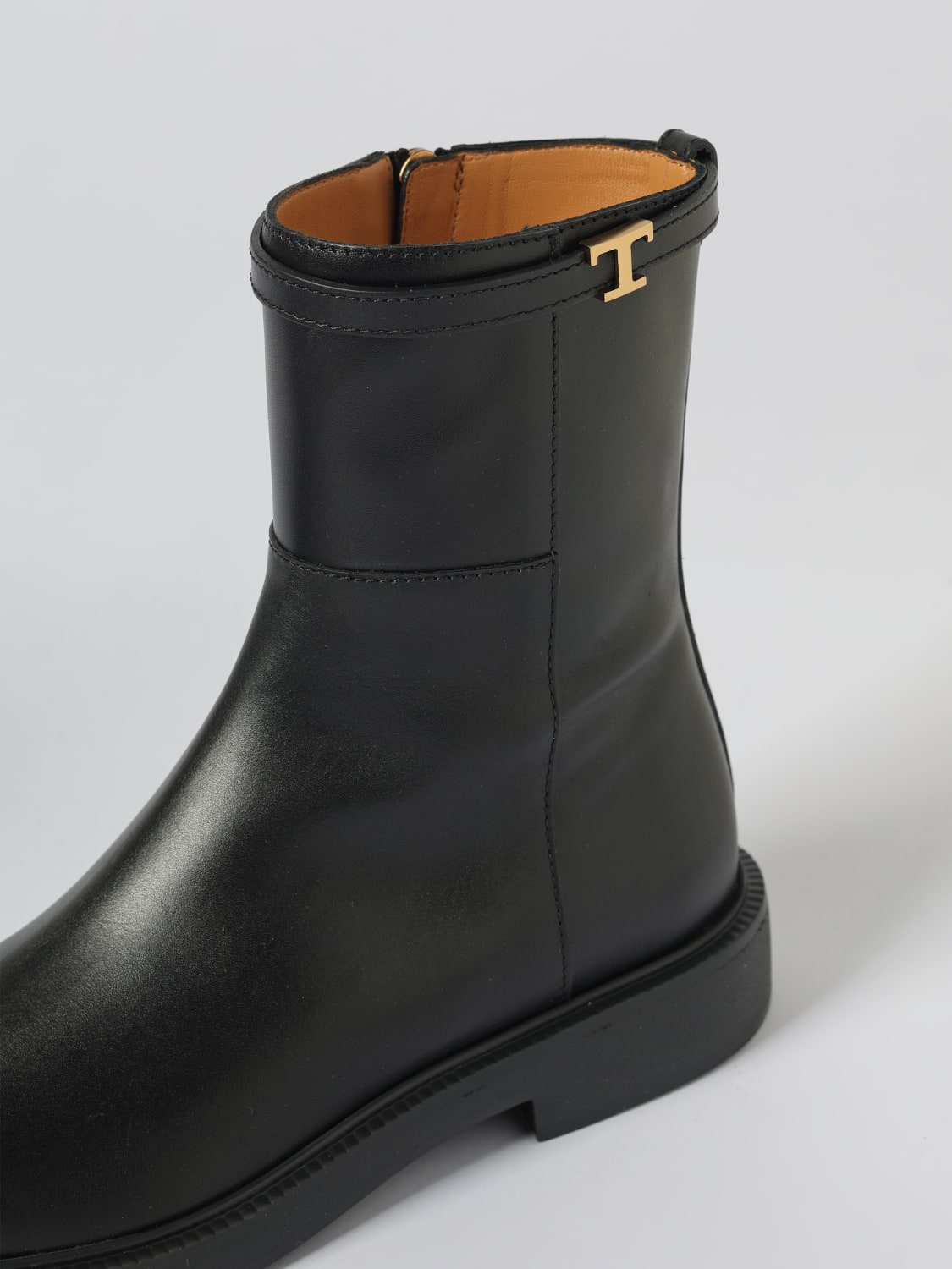 TOD'S BOOTS: Flat ankle boots woman Tod's, Black - Img 4