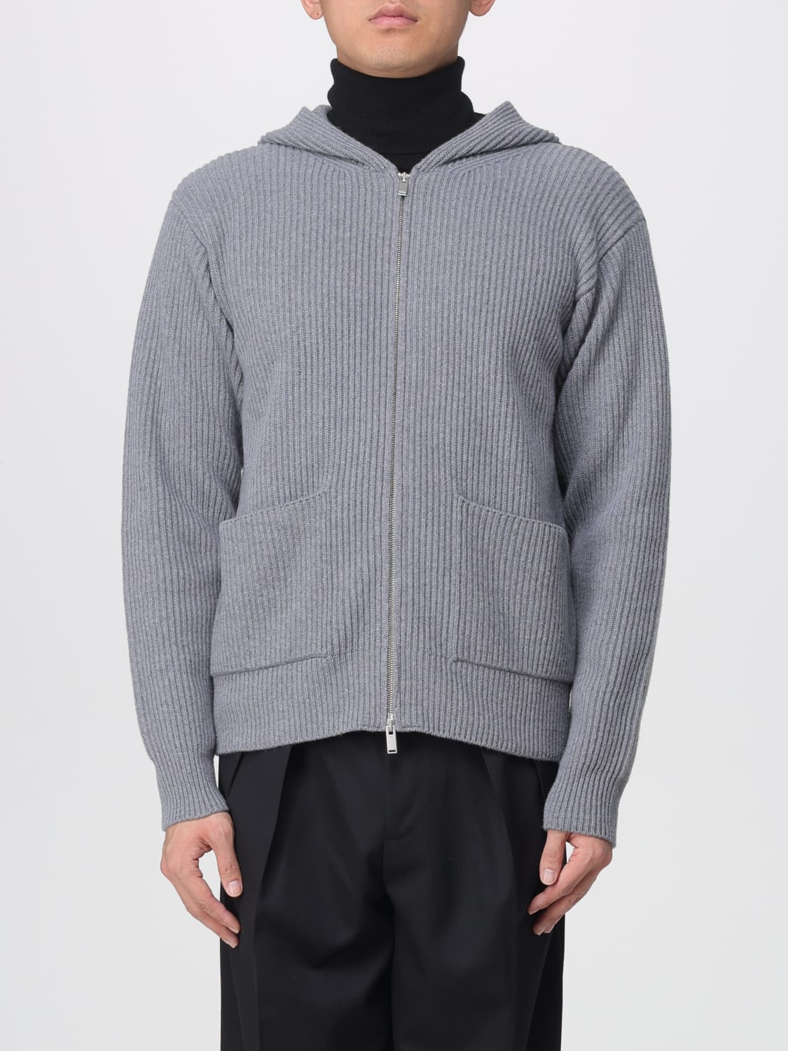 LARDINI SWEATER: Sweater men Lardini, Grey - Img 1