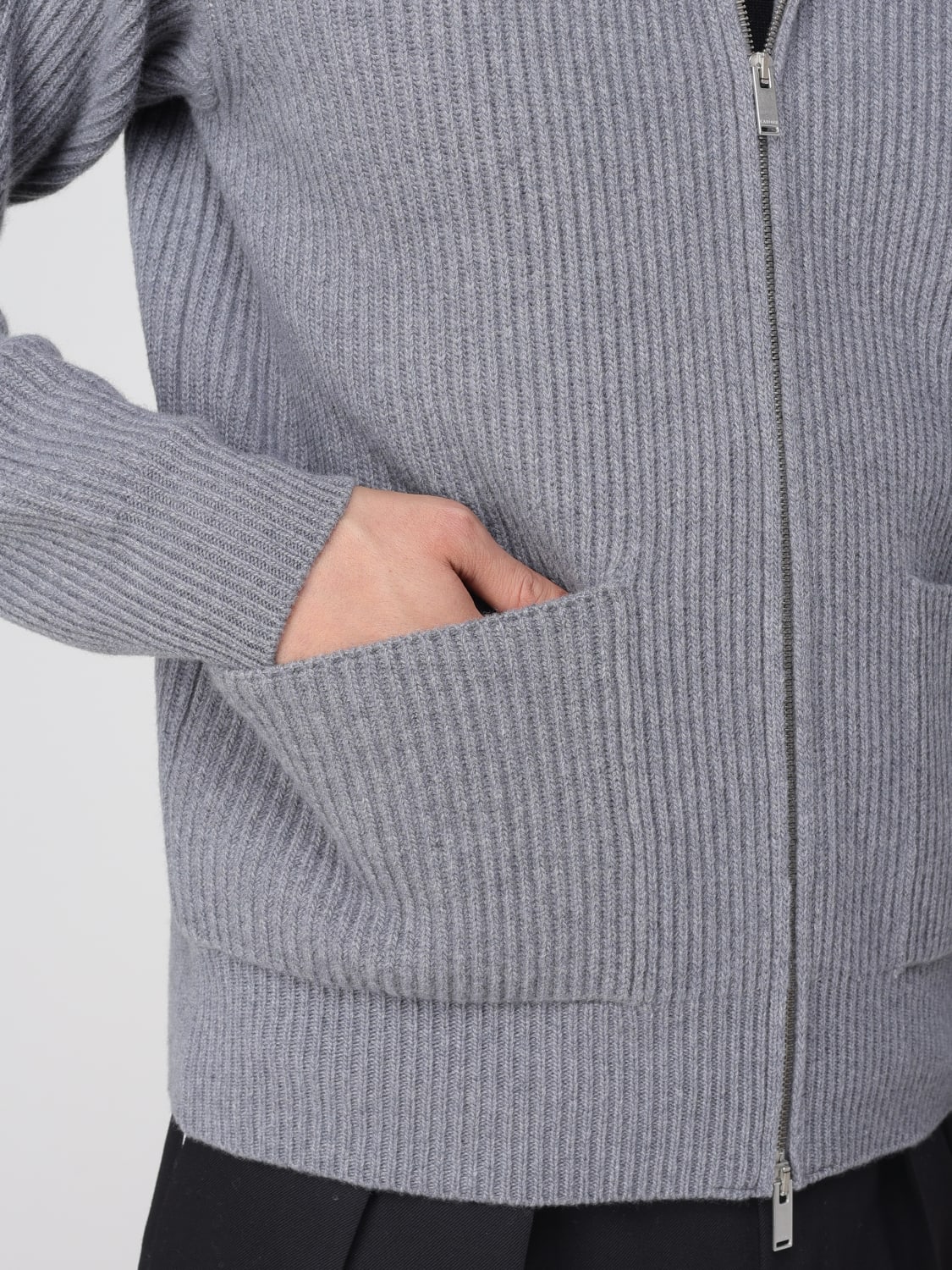 LARDINI SWEATER: Sweater men Lardini, Grey - Img 4