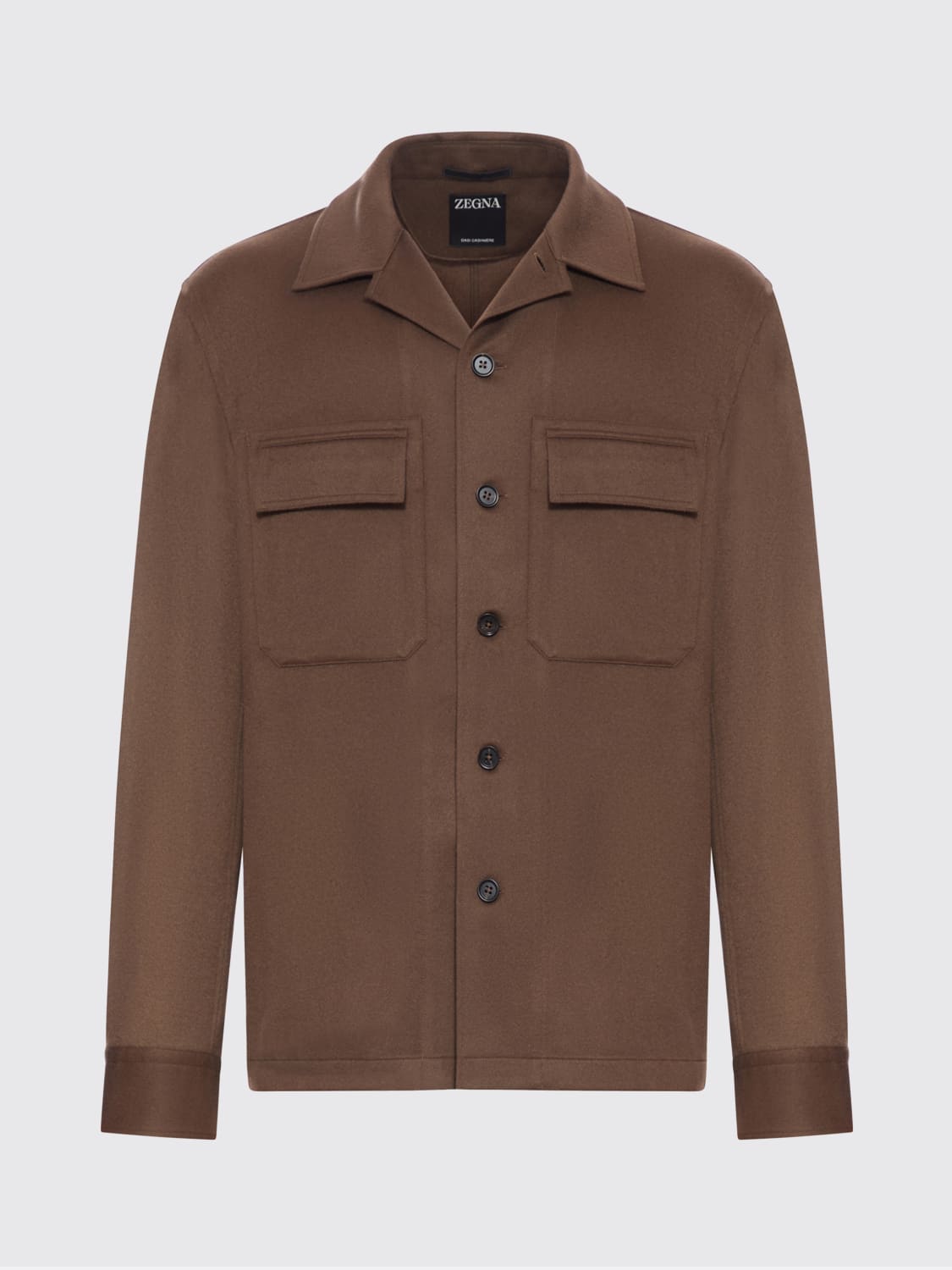 ZEGNA JACKET: Shirt men Zegna, Brown - Img 1