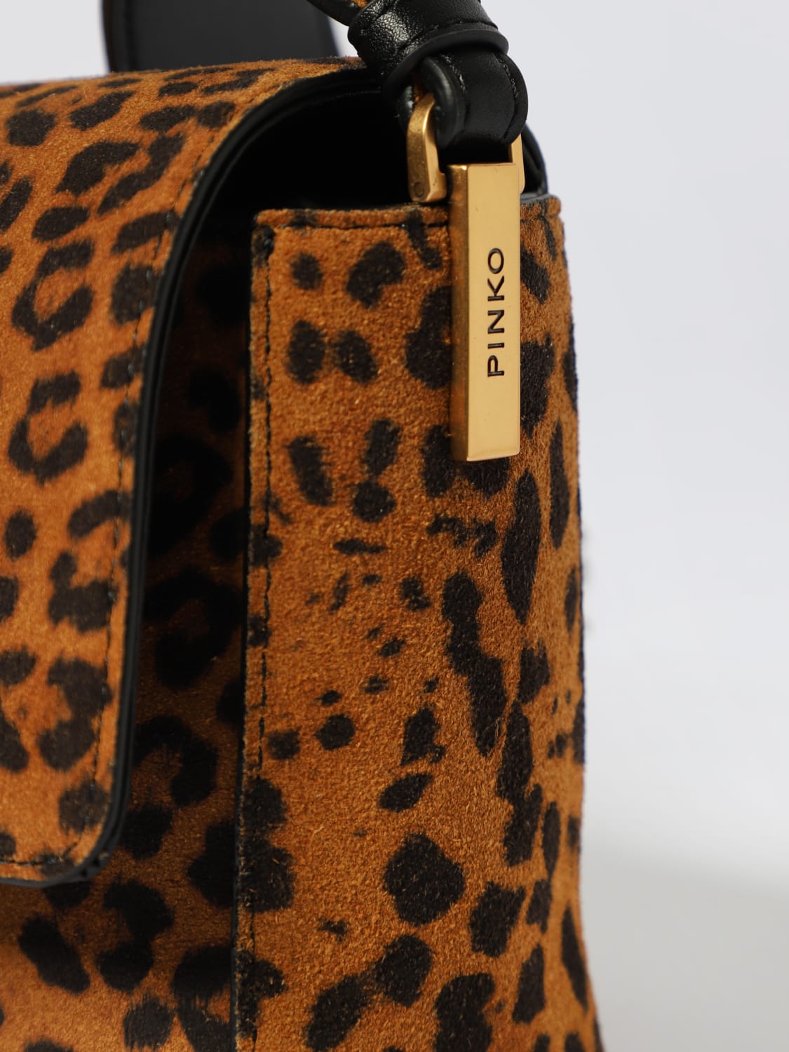 PINKO SHOULDER BAG: Shoulder bag woman Pinko, Brown - Img 4