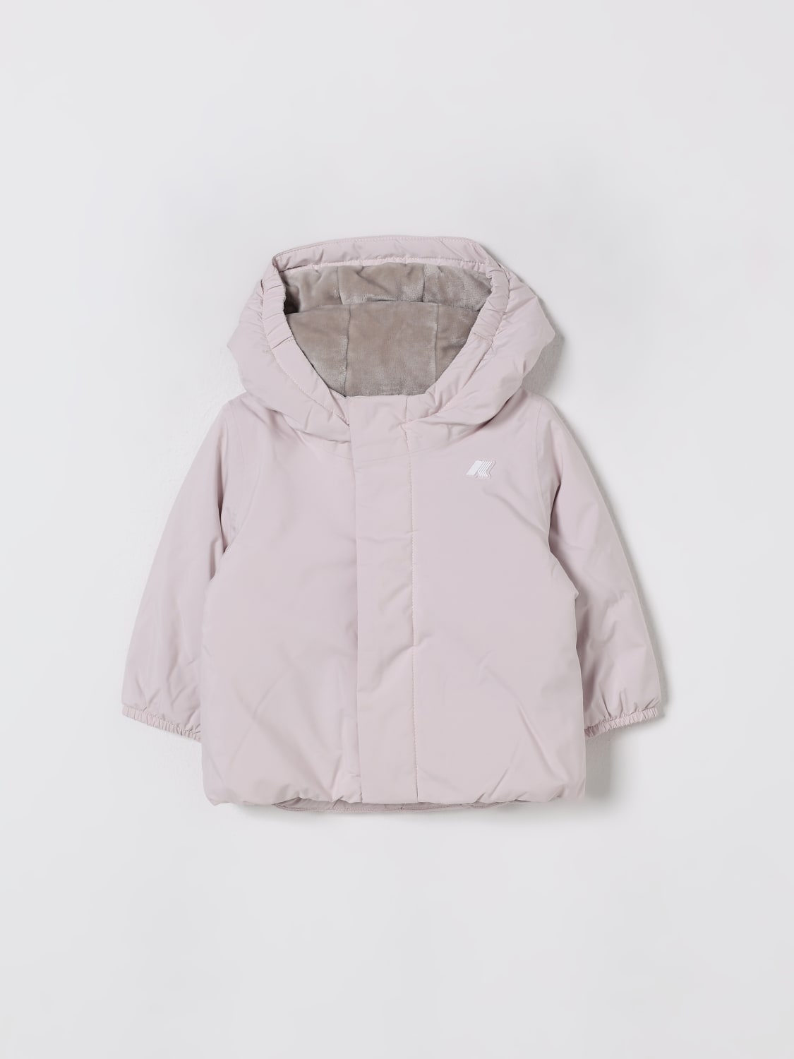 K-WAY GIACCA: Giubbotto con cappuccio K-Way in nylon , Rosa - Img 1