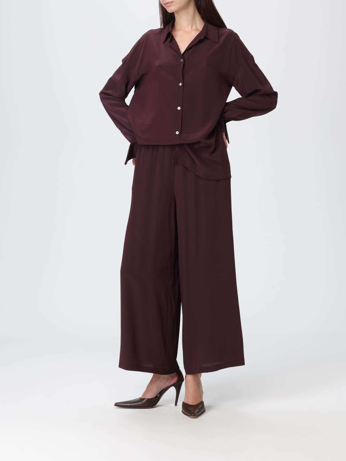 LIVIANA CONTI PANTALONES: Pantalón mujer Liviana Conti, Granate - Img 2