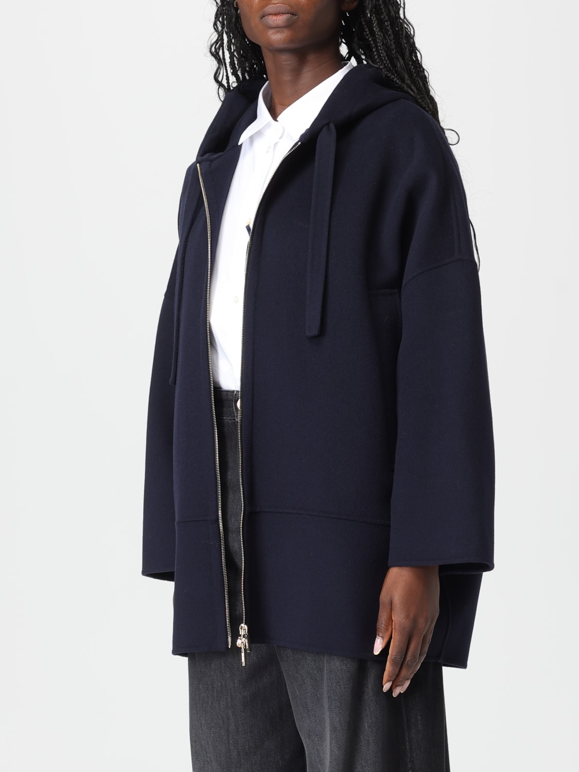 'S MAX MARA JACKET: Coat woman 's Max Mara, Blue - Img 3