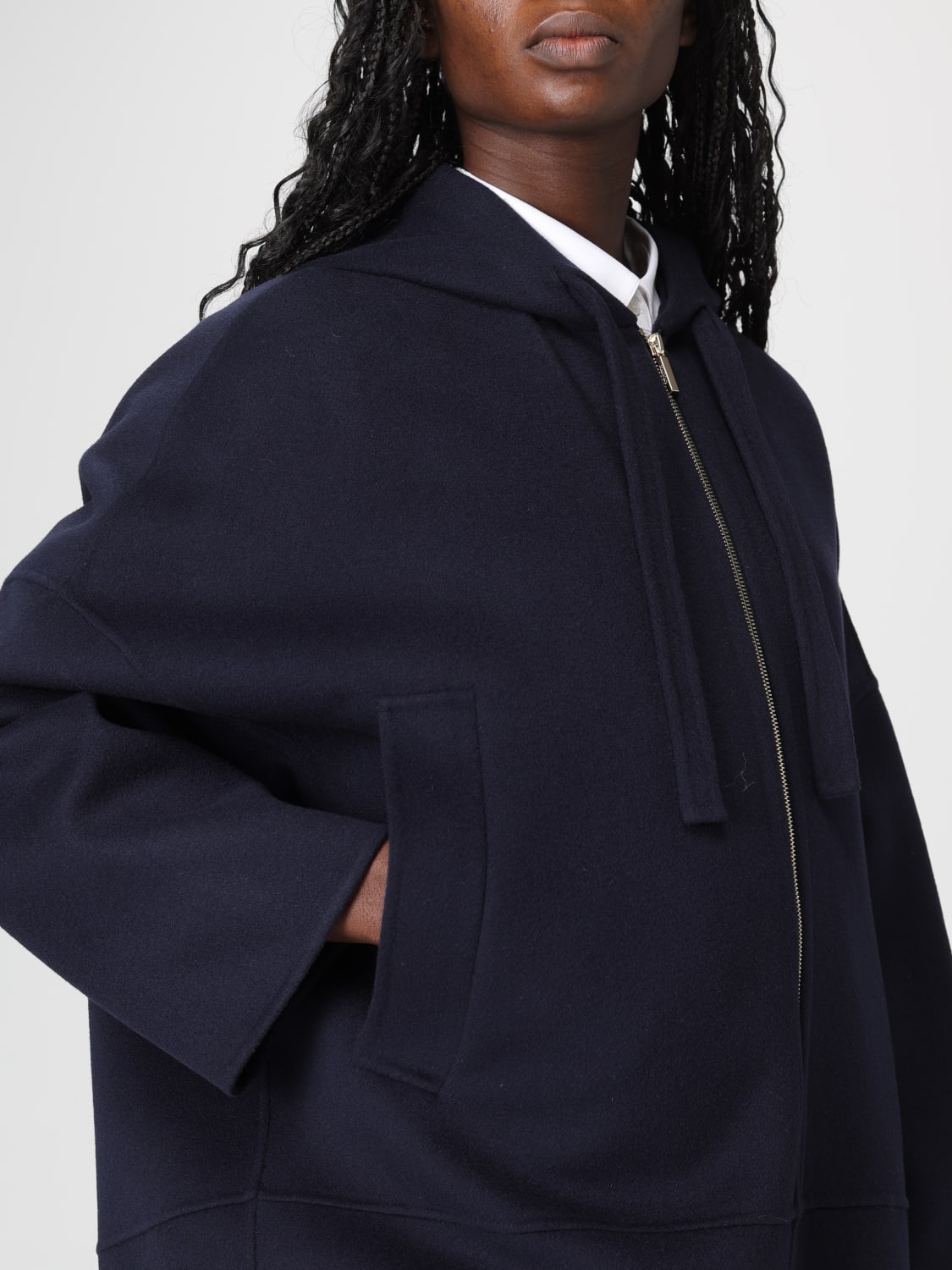 'S MAX MARA JACKET: Coat woman 's Max Mara, Blue - Img 4