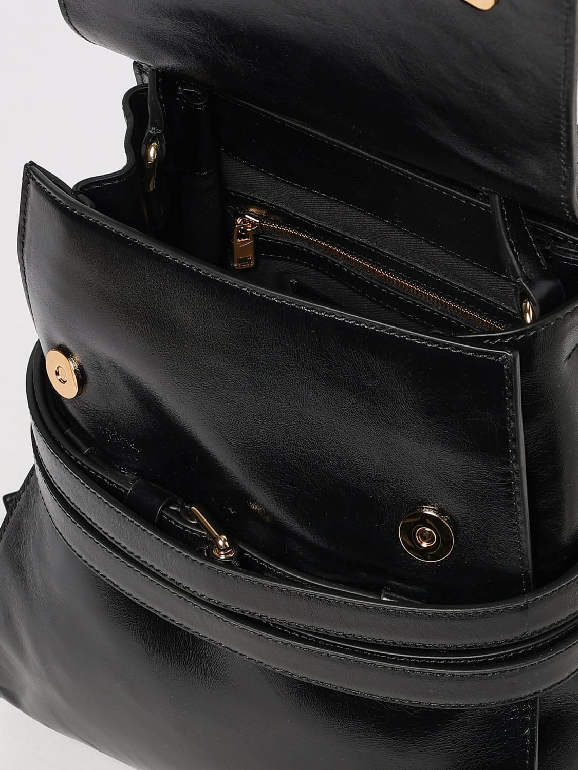 MOSCHINO COUTURE ZAINO: Zaino Moschino Couture in pelle , Nero - Img 5