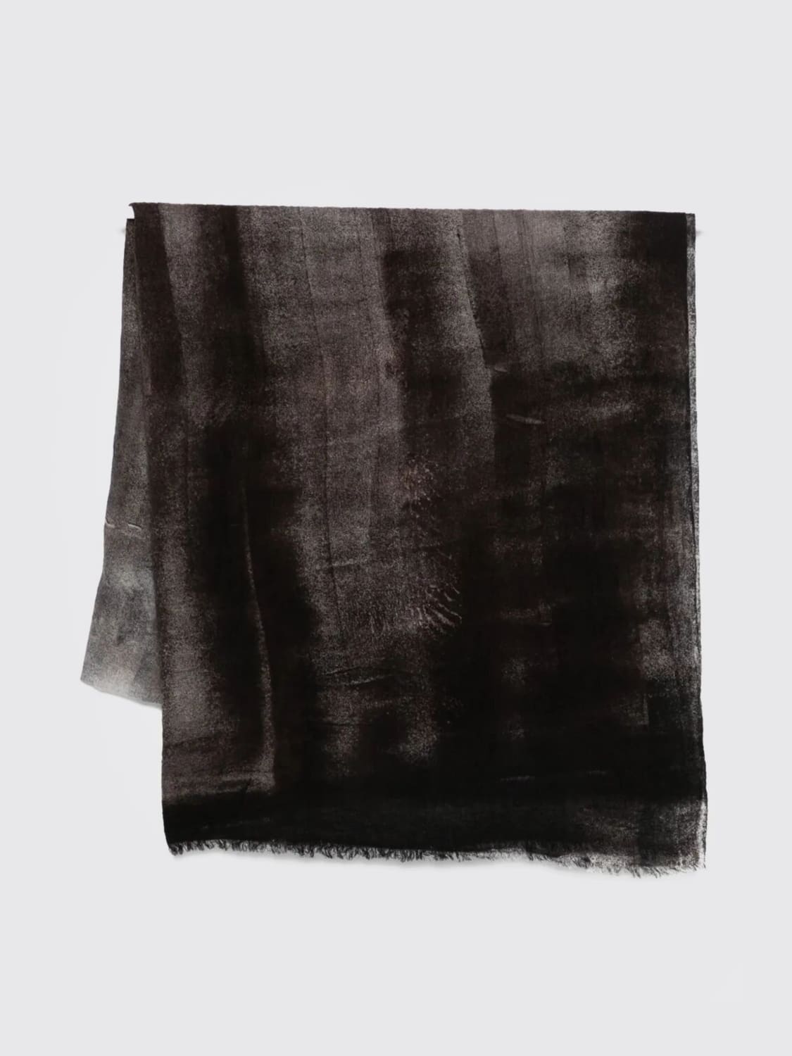 AVANT TOI SCIARPA: Sciarpa Avant Toi in lana vergine fumè, Marrone - Img 1