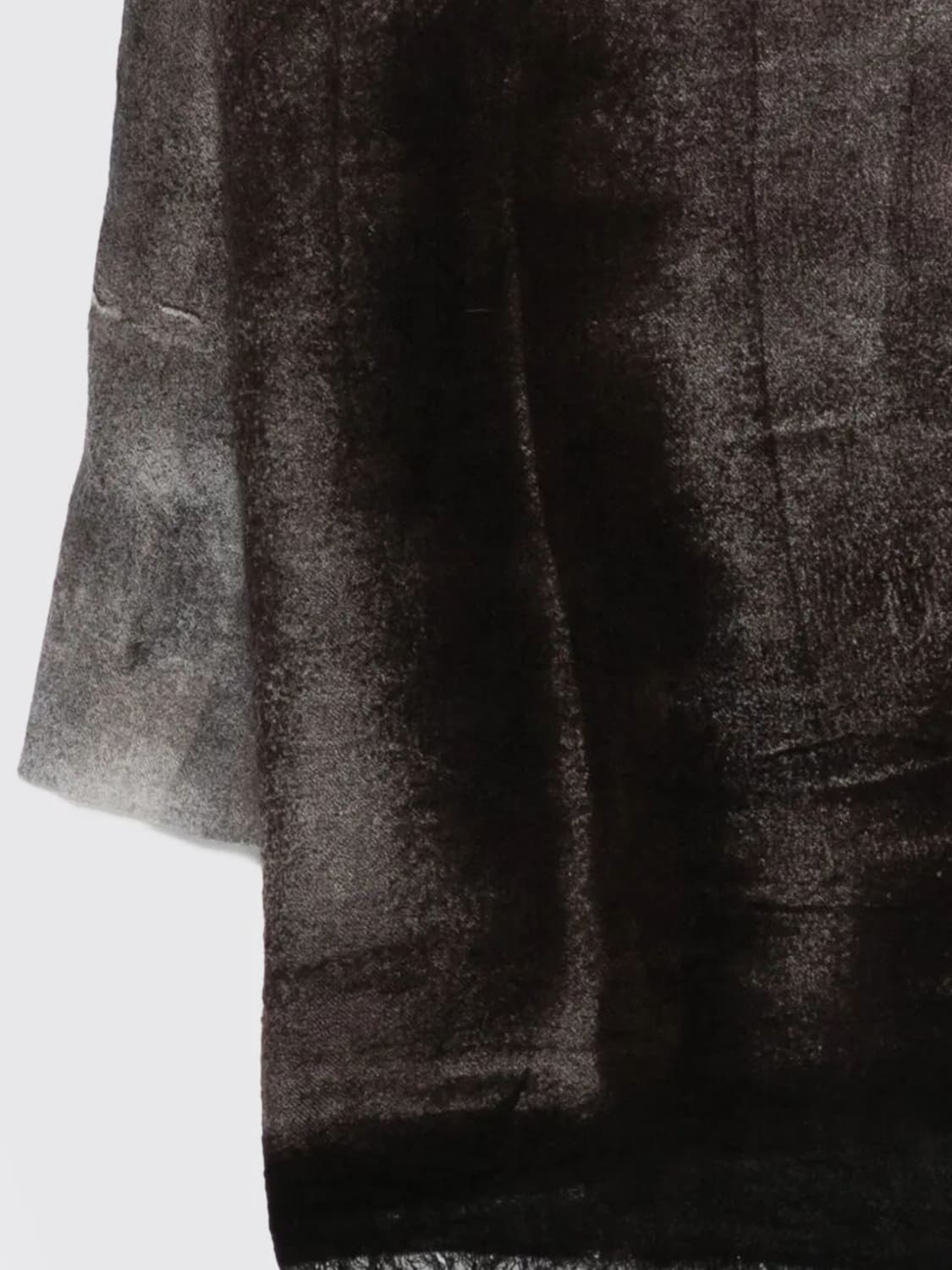 AVANT TOI SCIARPA: Sciarpa Avant Toi in lana vergine fumè, Marrone - Img 2