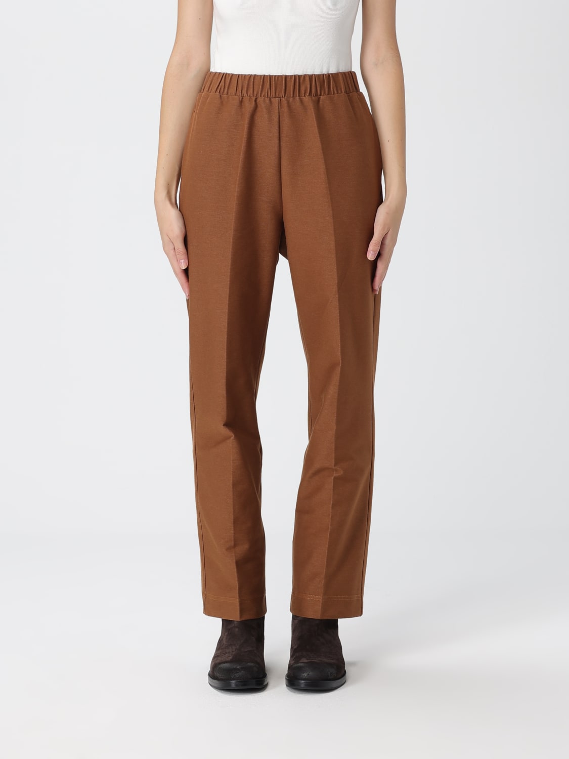 MM MAX MARA PANTS: Pants woman Mm Max Mara, Brown - Img 1