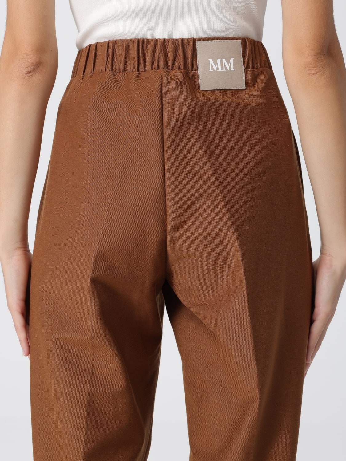 MM MAX MARA PANTS: Pants woman Mm Max Mara, Brown - Img 5