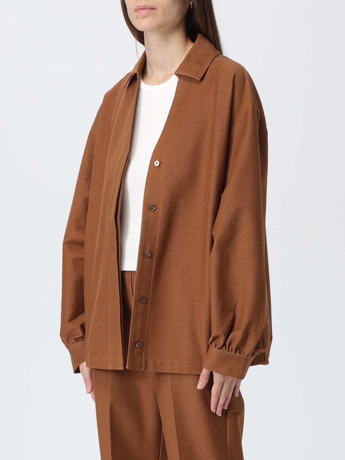 MM MAX MARA SHIRT: Sweater woman Mm Max Mara, Brown - Img 4