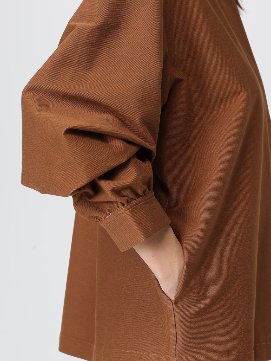 MM MAX MARA SHIRT: Sweater woman Mm Max Mara, Brown - Img 5