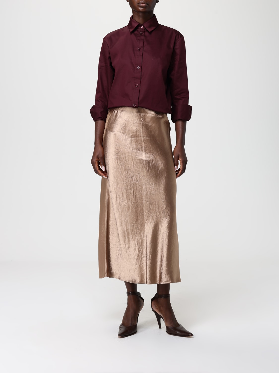 MM MAX MARA CAMISA: Camisa mujer Mm Max Mara, Color Vino - Img 2