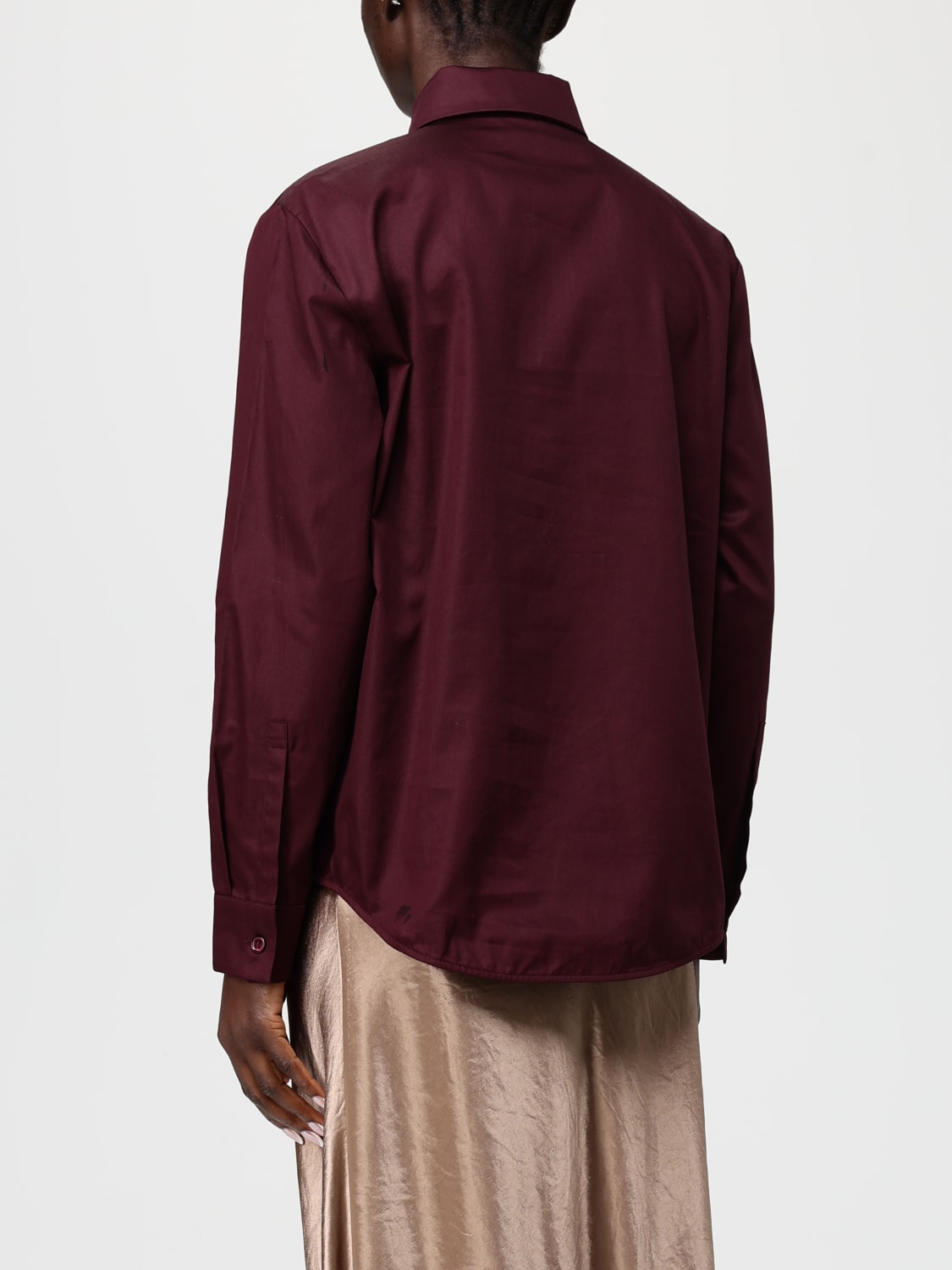 MM MAX MARA CAMISA: Camisa mujer Mm Max Mara, Color Vino - Img 3