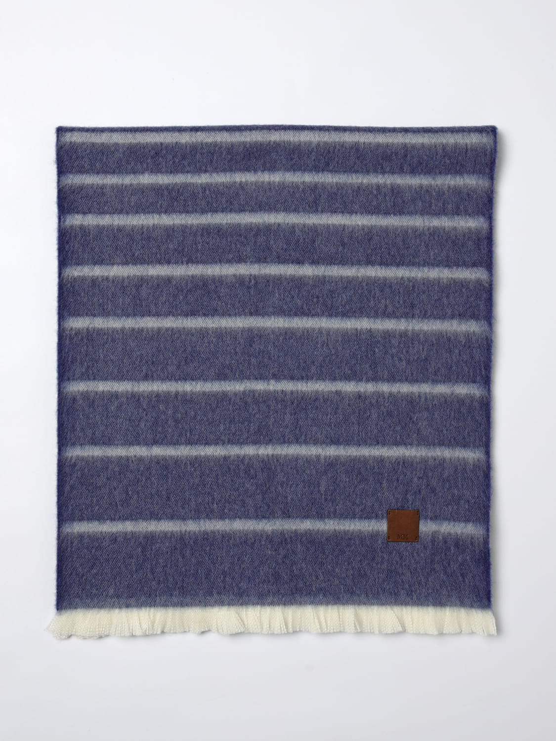 MM MAX MARA ÉCHARPE: écharpe femme Mm Max Mara, Bleu - Img 1