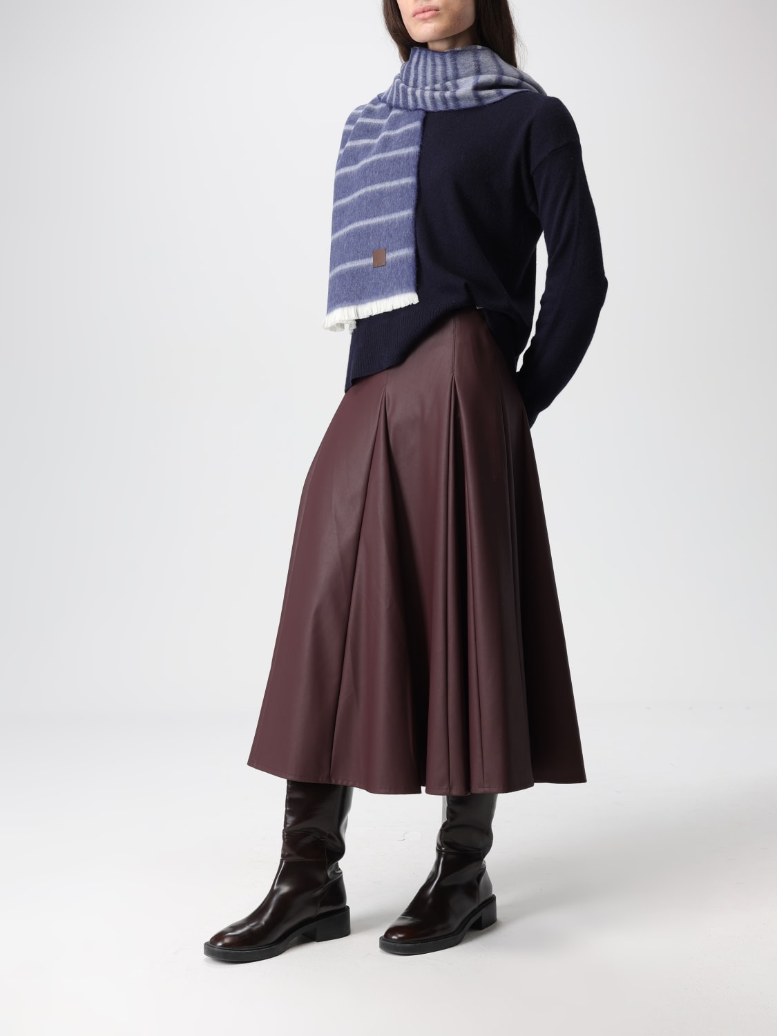 MM MAX MARA ÉCHARPE: écharpe femme Mm Max Mara, Bleu - Img 4