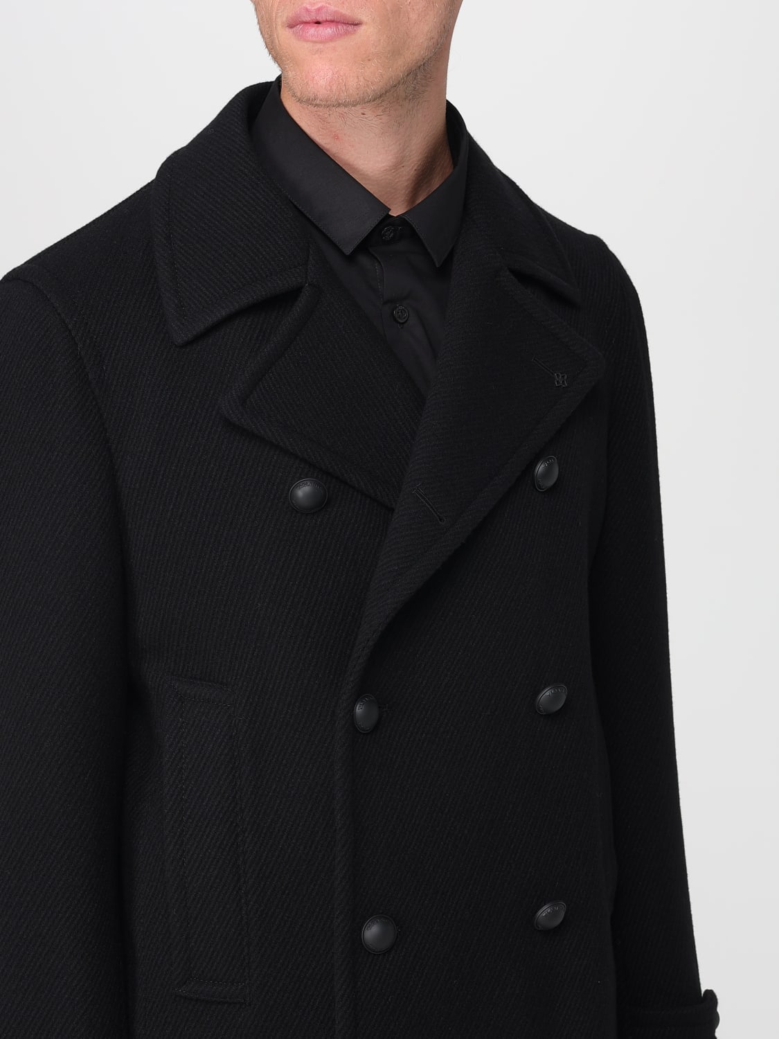 TAGLIATORE COAT: Coat men Tagliatore, Black - Img 4