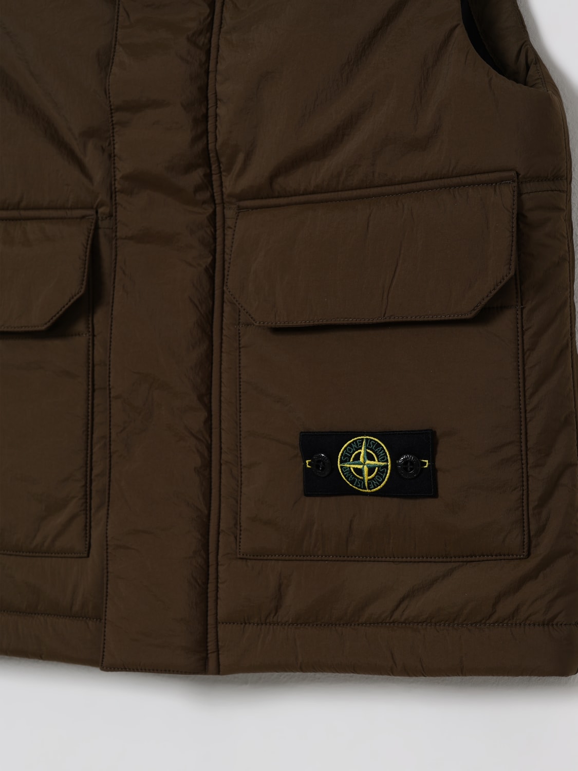 STONE ISLAND JUNIOR CHALECO: Chaleco niños Stone Island Junior, Verde - Img 3