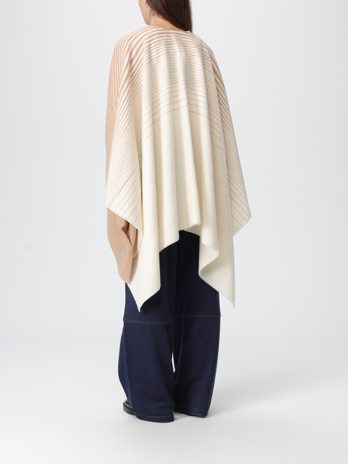 MM MAX MARA COAT: Scarf woman Mm Max Mara, Beige - Img 3