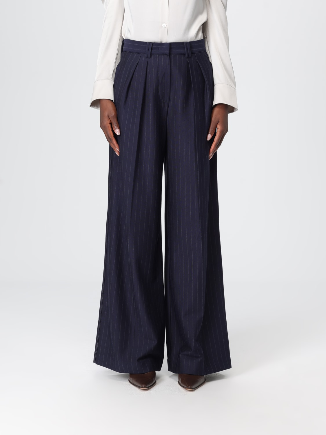 MM MAX MARA PANTS: Pants woman Mm Max Mara, Blue - Img 1