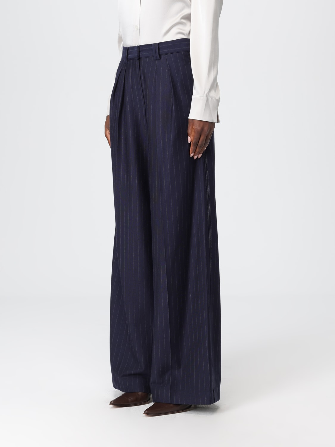 MM MAX MARA PANTS: Pants woman Mm Max Mara, Blue - Img 4