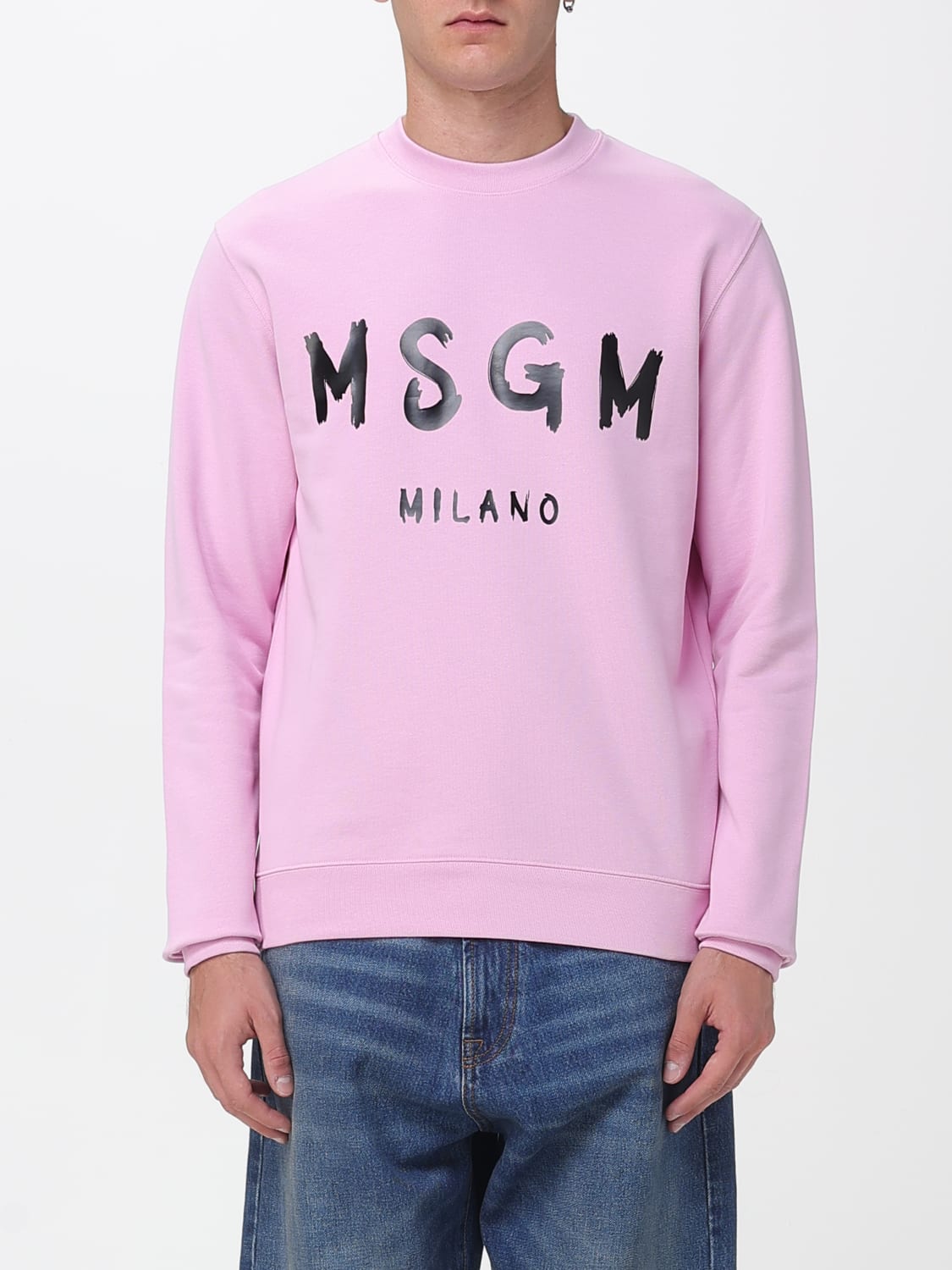 MSGM SWEATSHIRT: Pullover herren MSGM, Pink - Img 1