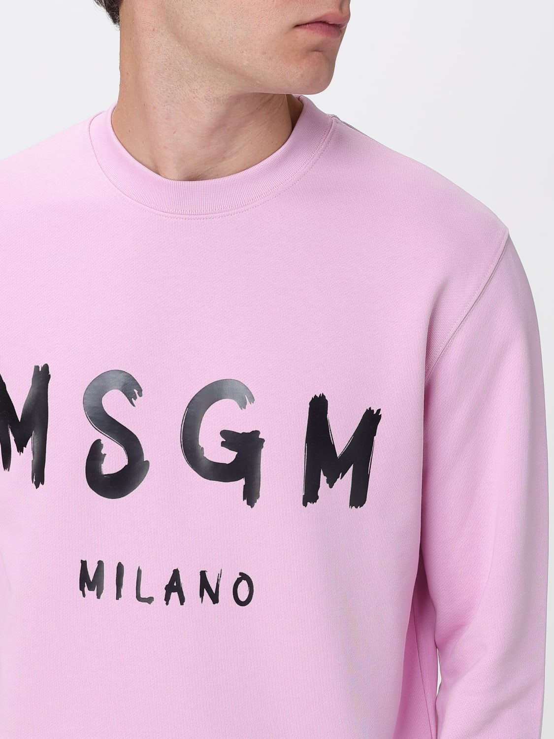 MSGM SWEATSHIRT: Pullover herren MSGM, Pink - Img 3