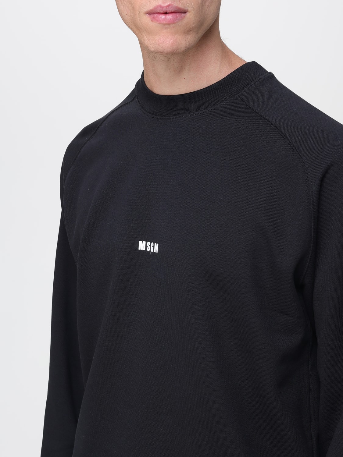 MSGM SWEATSHIRT: Pullover herren MSGM, Schwarz - Img 3