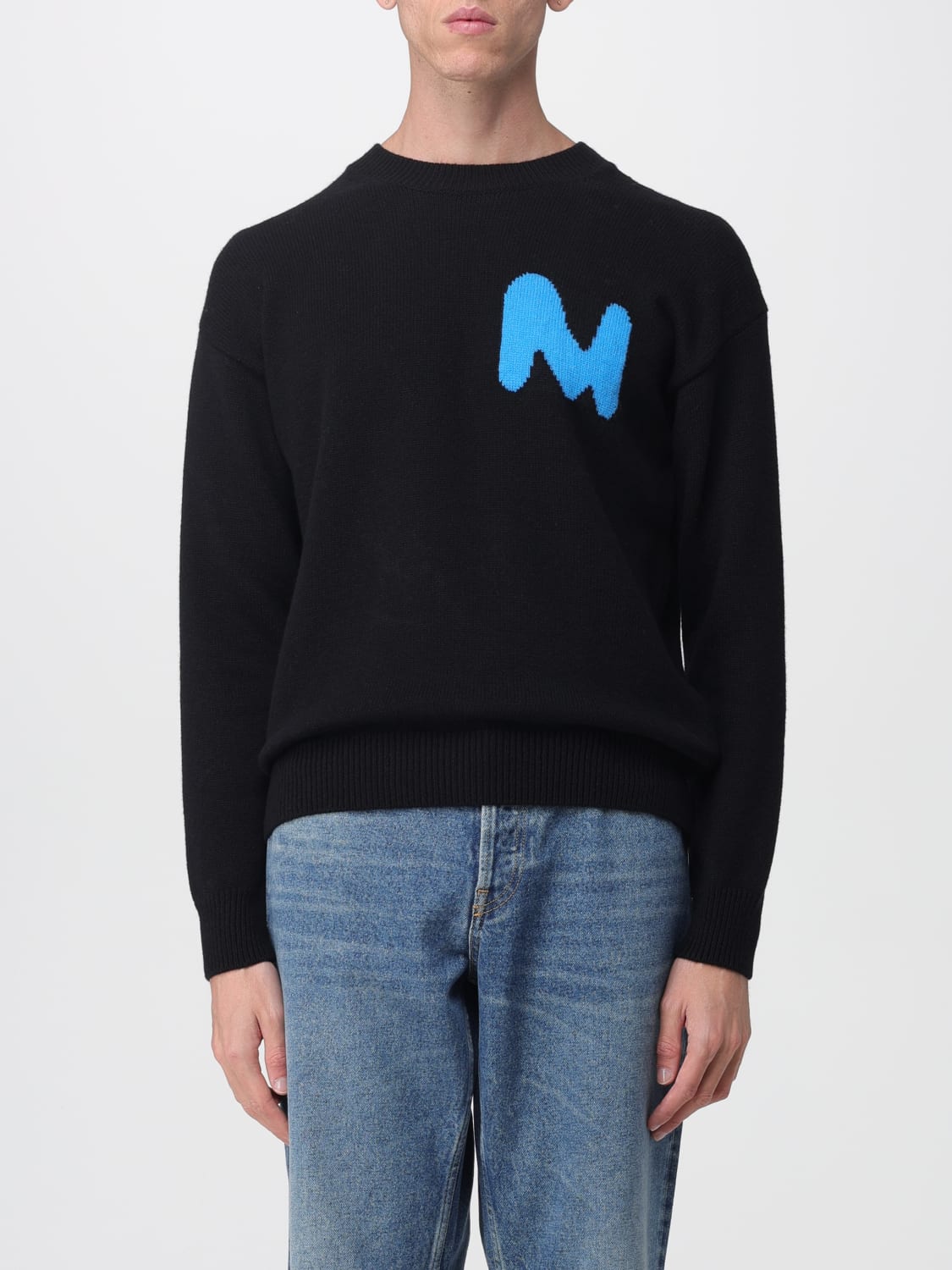 MSGM SWEATER: Sweater men MSGM, Black - Img 1
