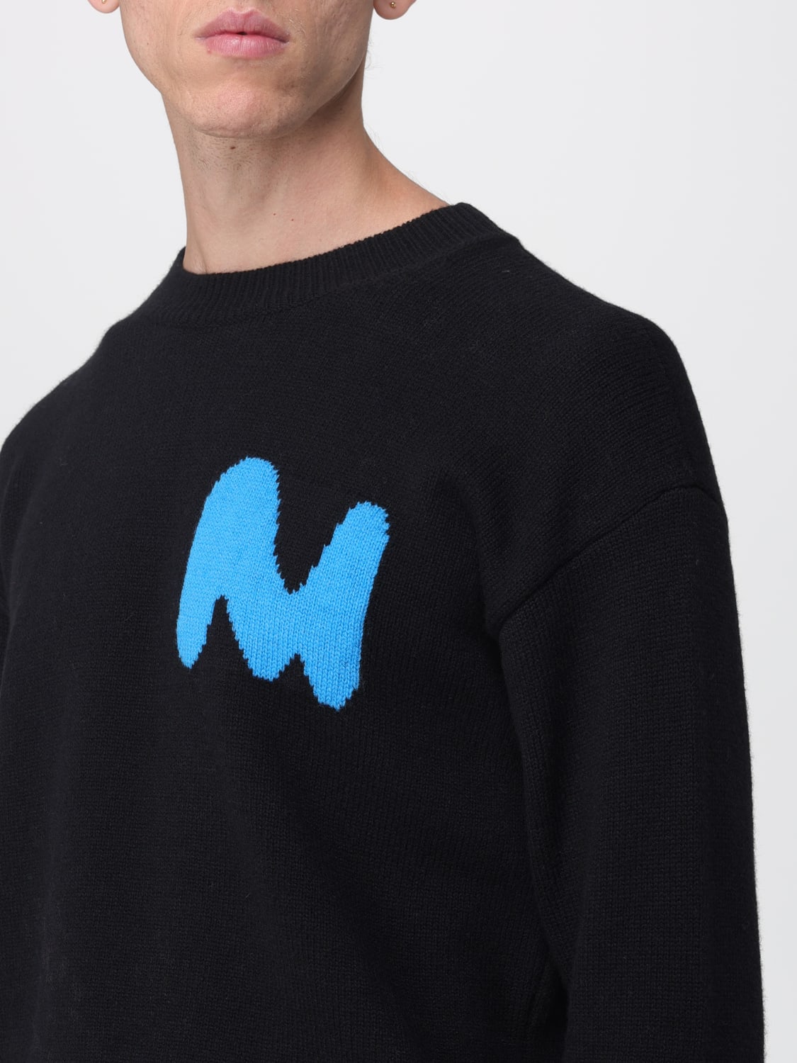 MSGM SWEATER: Sweater men MSGM, Black - Img 3