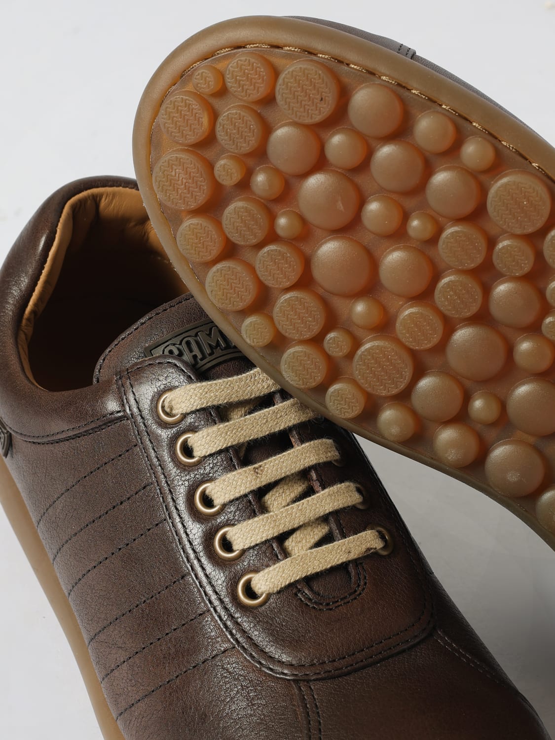 CAMPER ZAPATILLAS: Zapatos de cordones hombre Camper, Marrón - Img 4