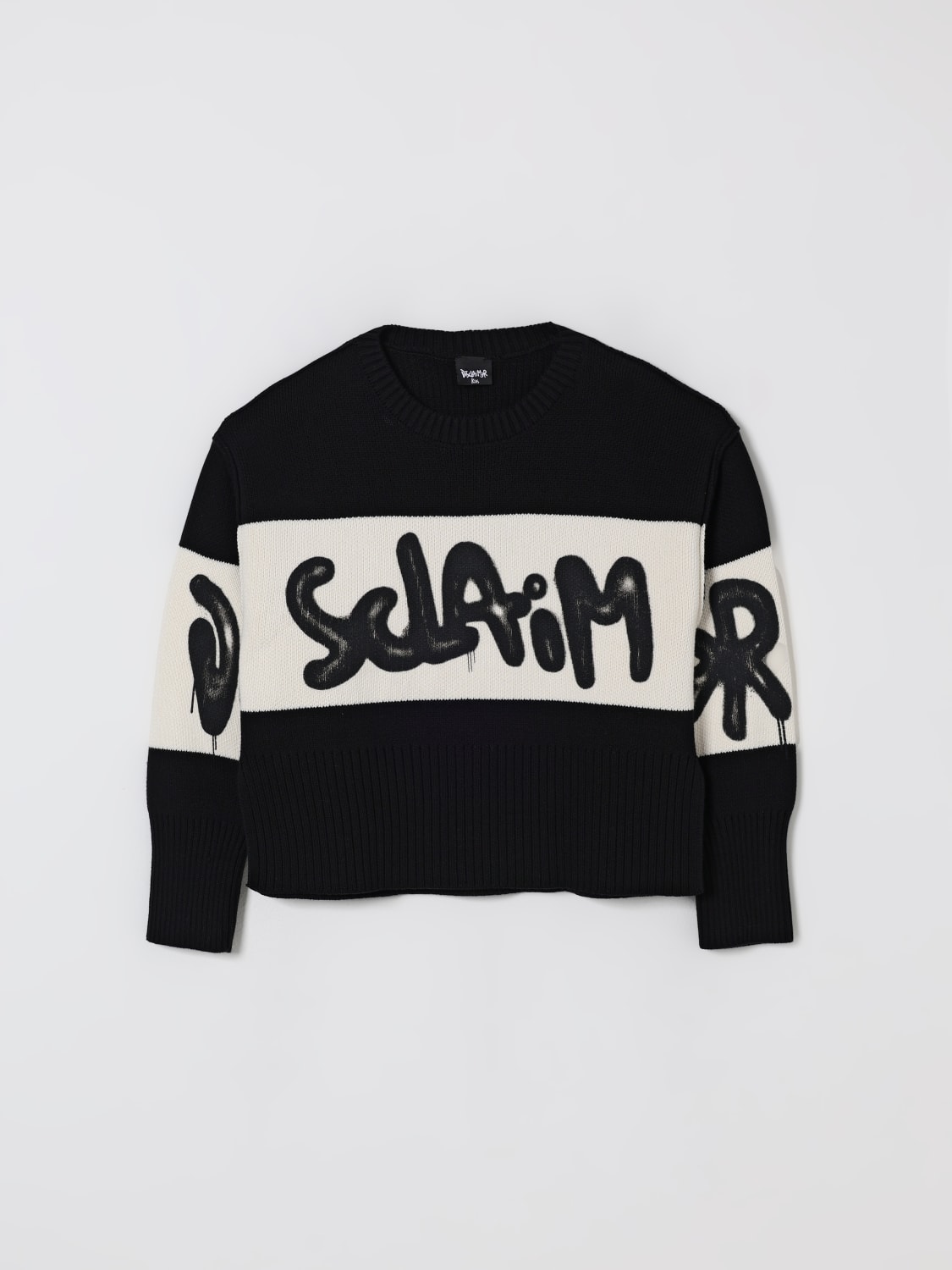 DISCLAIMER PULL: Pull enfant Disclaimer, Noir - Img 1