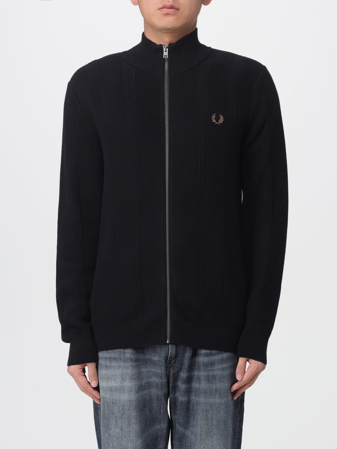 FRED PERRY SWEATER: Sweater men Fred Perry, Black - Img 1