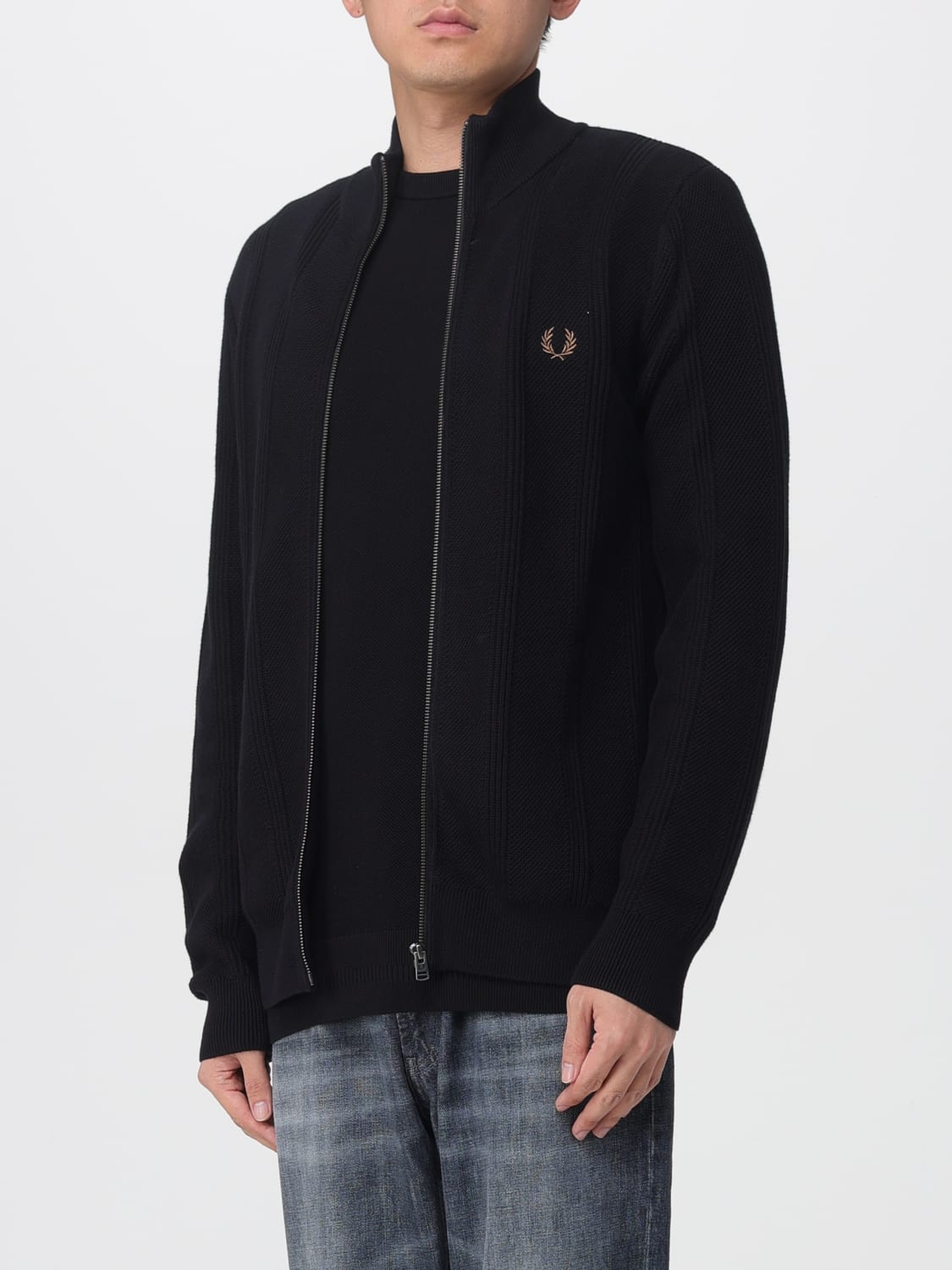FRED PERRY SWEATER: Sweater men Fred Perry, Black - Img 3