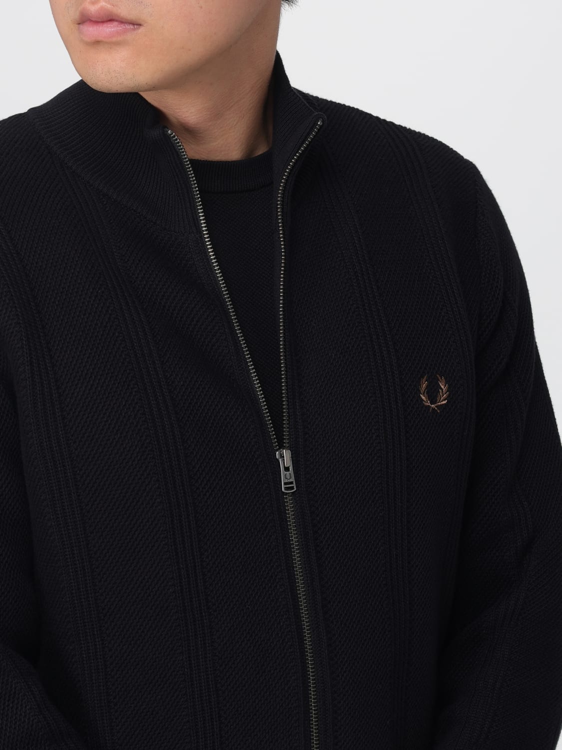FRED PERRY SWEATER: Sweater men Fred Perry, Black - Img 4