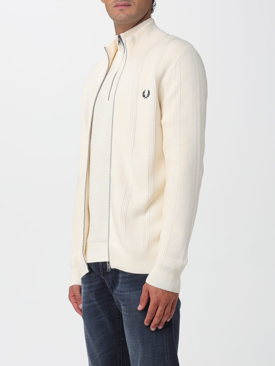 FRED PERRY SWEATER: Sweater men Fred Perry, Beige - Img 3