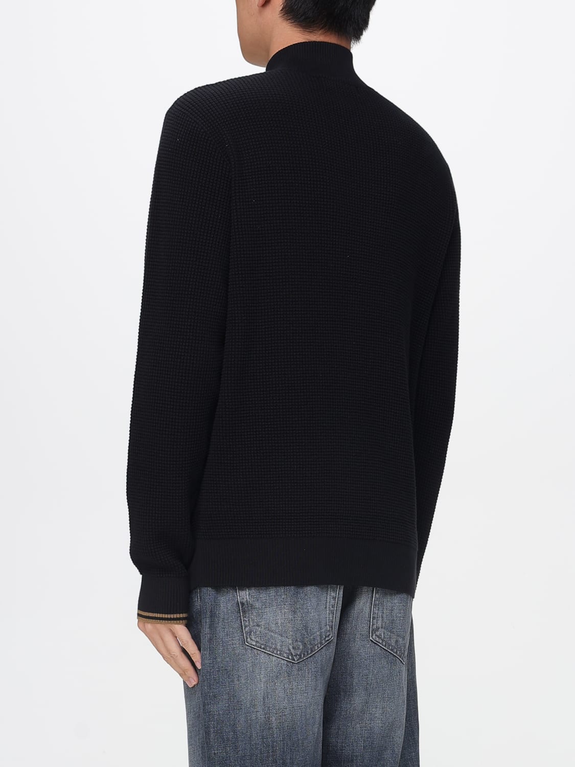 FRED PERRY SWEATER: Sweater men Fred Perry, Black - Img 2