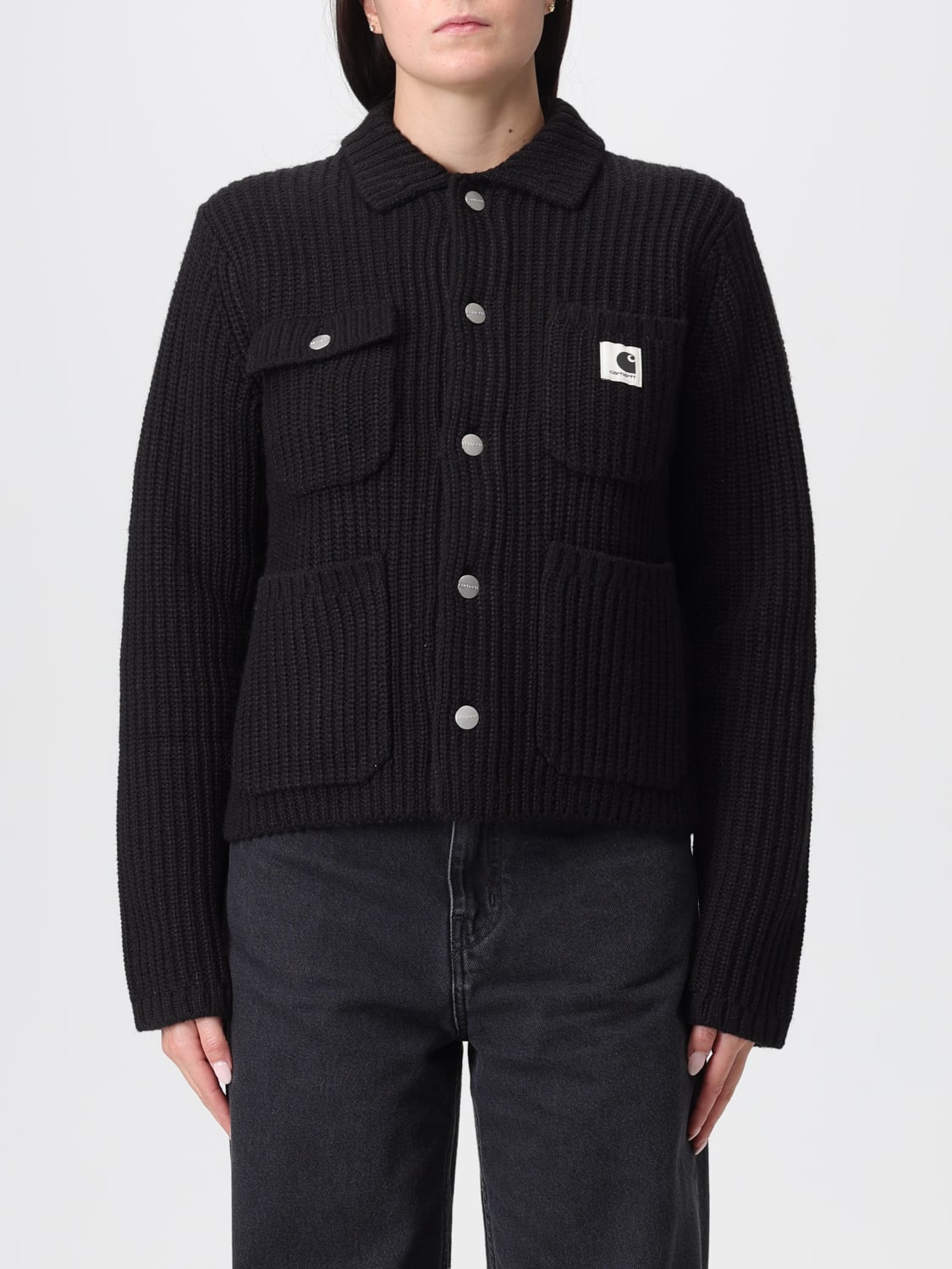 CARHARTT WIP 스웨터: 코트 여성 Carhartt Wip, 블랙 - Img 1